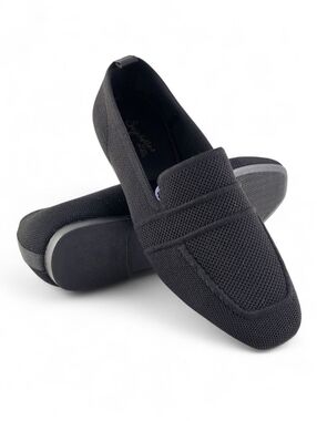 Seychelles Women's Suzie Wides Black Knit Loafers Wide Width 8.5